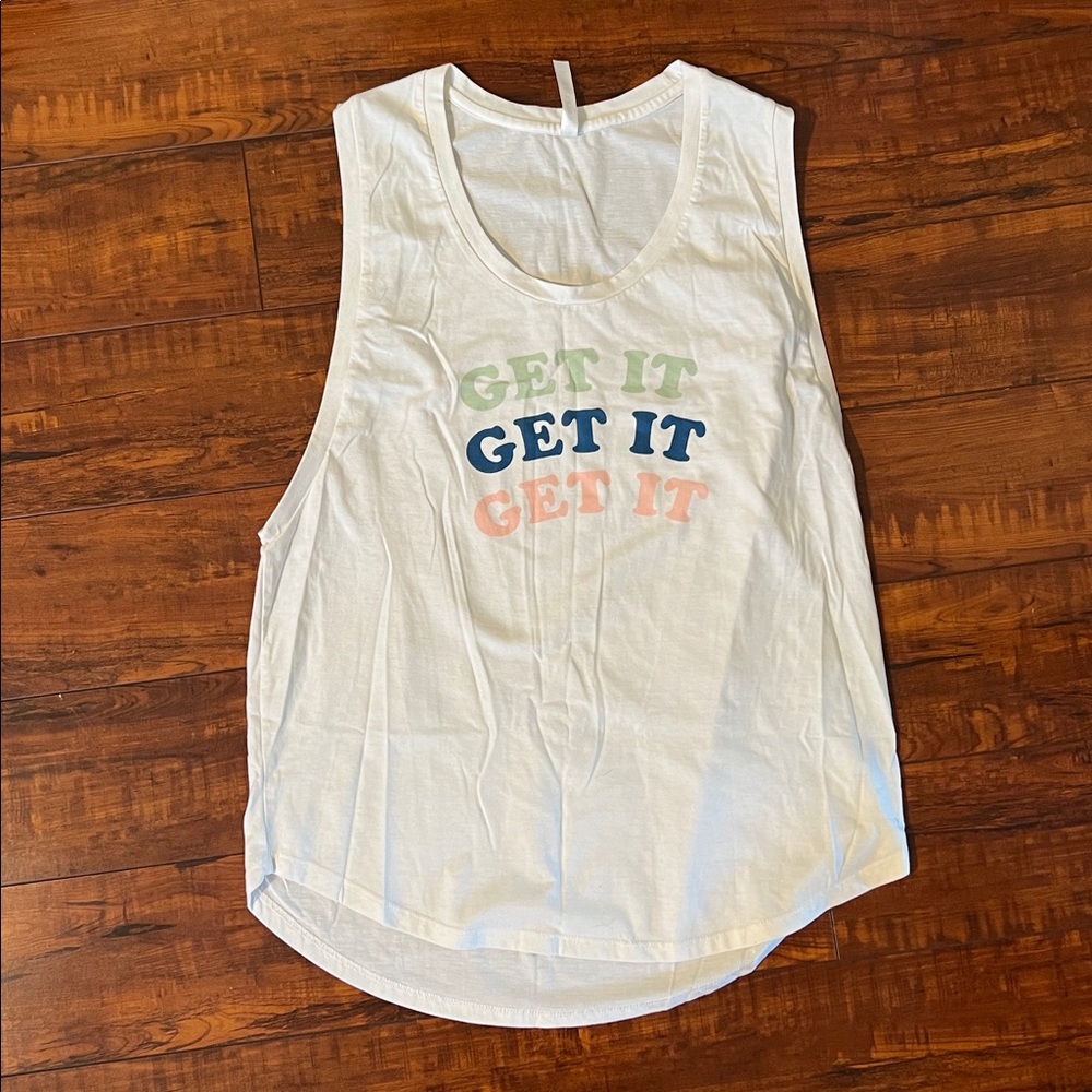 Fabletics White Tank Top | Size Small